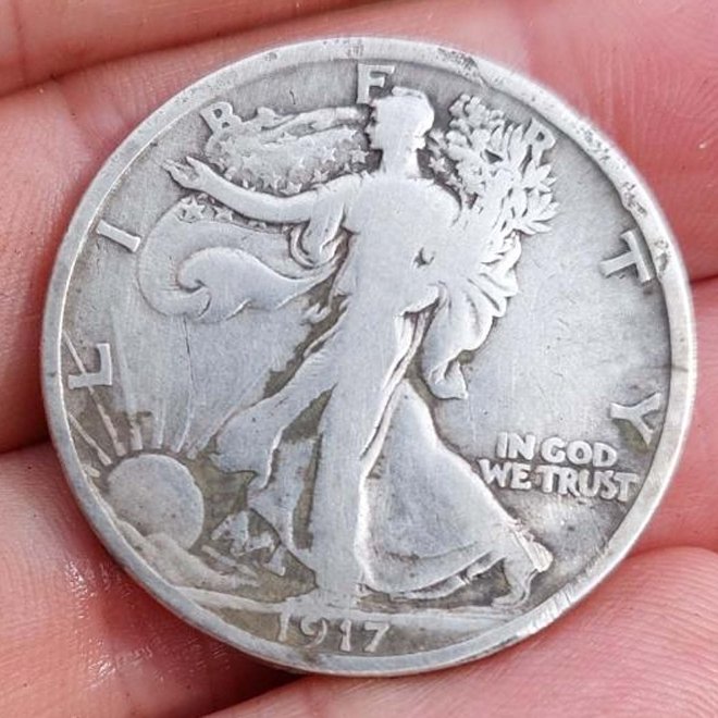 Big-Silver!--I-Dug-Up-A-1917-Walking-Liberty-Half-Dollar